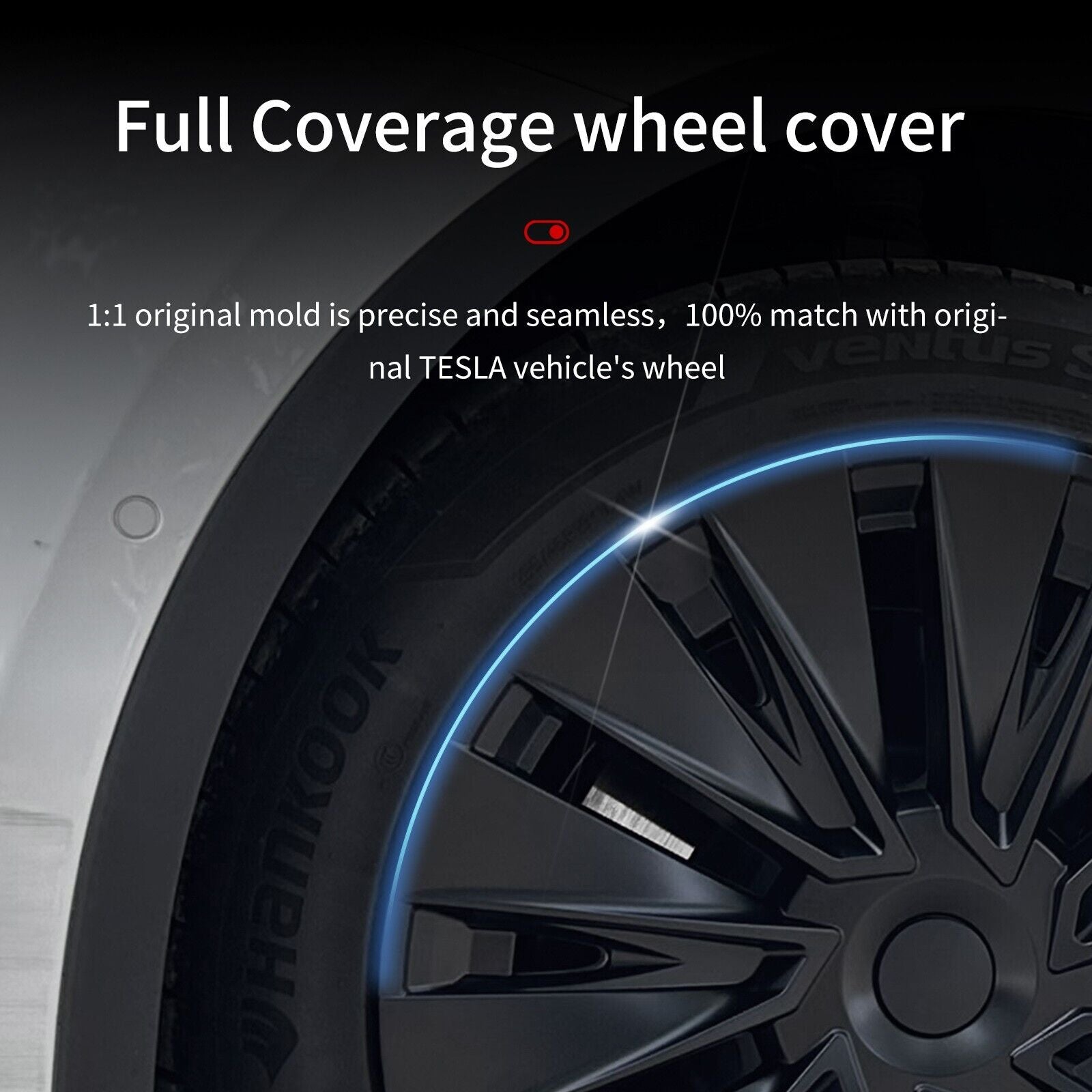 19'' Turbine Style Wheel Cover for Tesla Model Y 2020-2024 Year