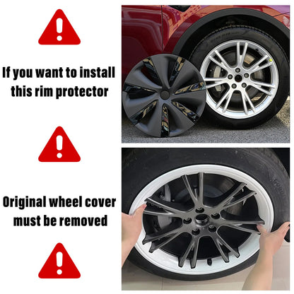 19" Wheel Hub Protection Ring for Tesla Model Y 2020-2024 Year