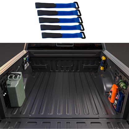 Reusable Hook and Loop Fastening Straps for Cybertruck Blue 5 Pcs