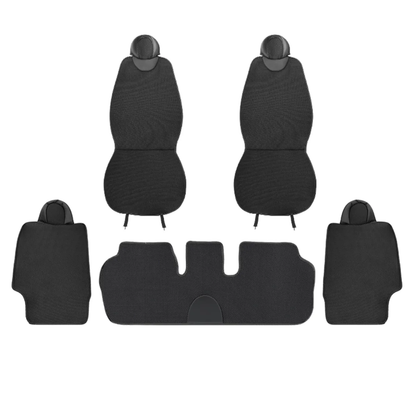 Breathable Ice Silk Air Mesh Seat Cushion for Model 3/Y Full Set (5 Pcs)