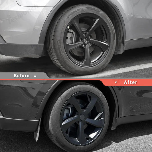 19'' Crossflow Hubcaps Wheel Covers – Spoke Style for Tesla Model Y Juniper 2025+ (Set of 4)