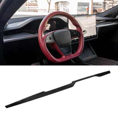 [Real Carbon Fiber] Dashboard Covers for Model S/X 2022+ Matte Carbon Fiber