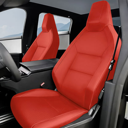 All-Inclusive Seat Cover for Tesla Cybertruck 2024+ Nappa Leather Red