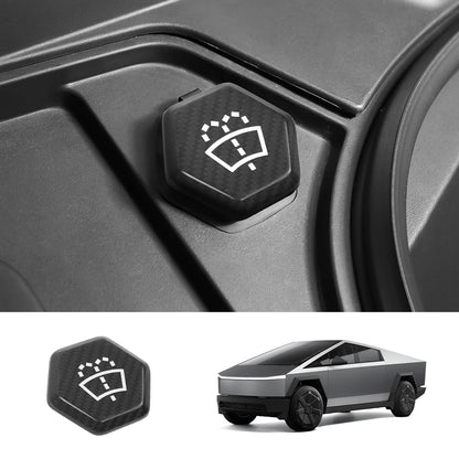 [Real Carbon Fiber] Windshield Washer Fluid Cap Cover for Tesla Cybertruck Matte Carbon Fiber