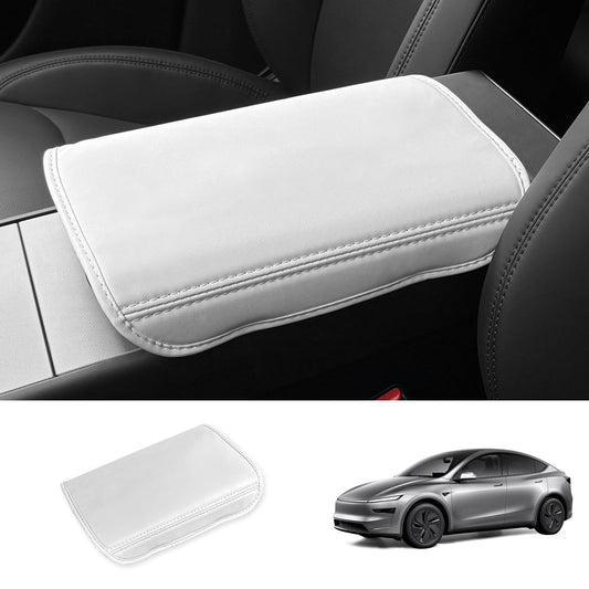 Leather Center Console Armrest Cover for Tesla Model Y Juniper 2025+