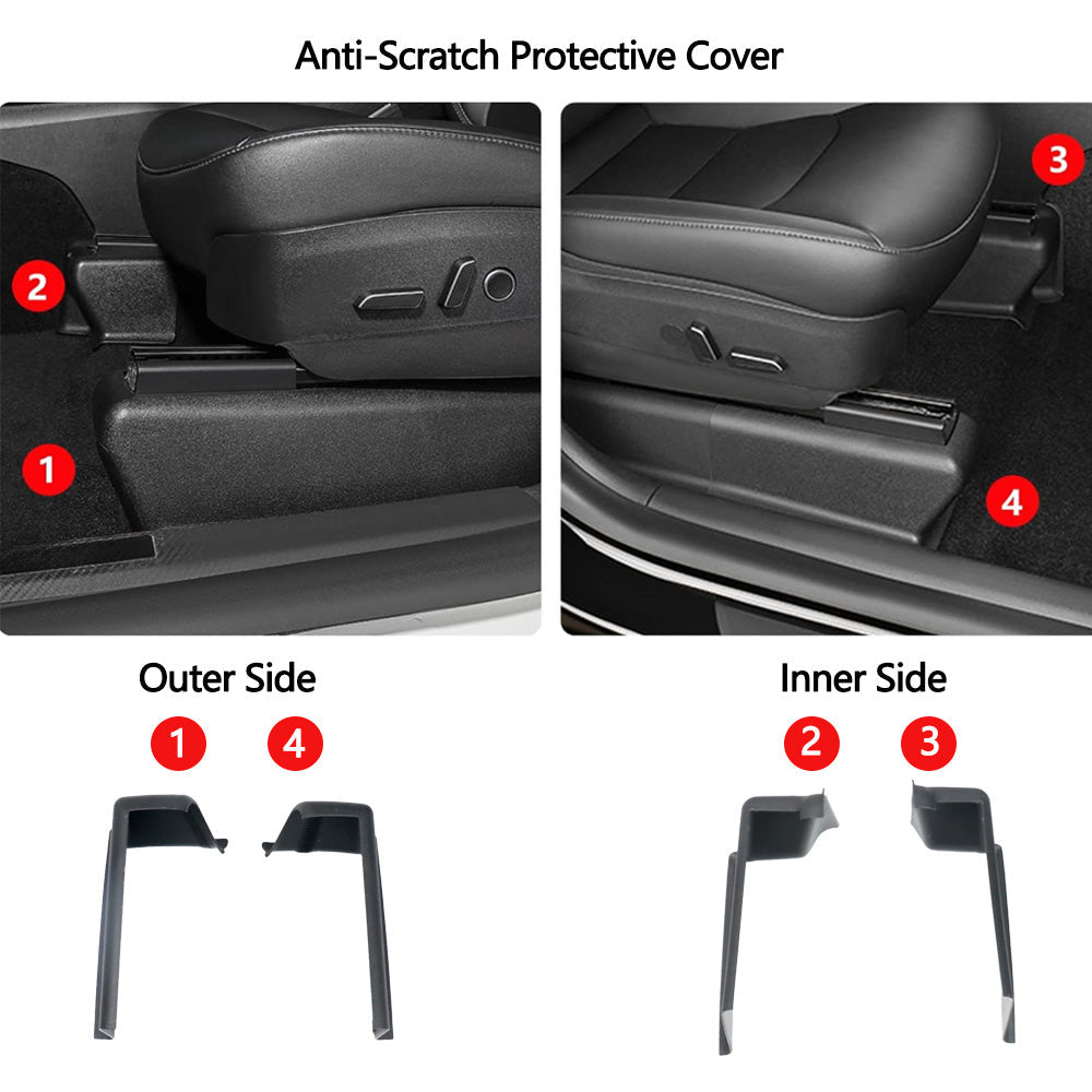 Anti-Scratch Protective Cover Under The Front Seat For Model Y Accessories (2020-2024)