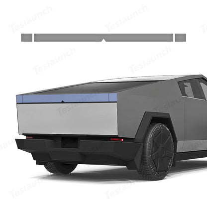 Front Light Bar & Taillight DIY Black Vinyl Wrap Kit for Tesla Cybertruck Taillight
