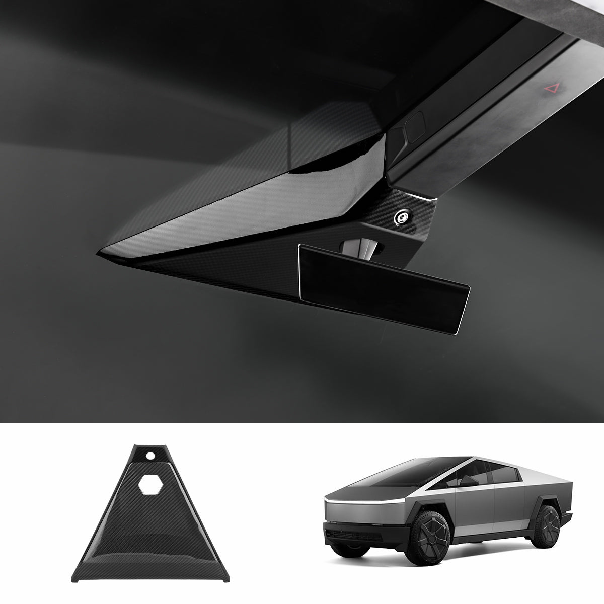 Carbon Fiber Cabin Camera Trim Cover for Tesla Cybertruck Glossy Carbon Fiber