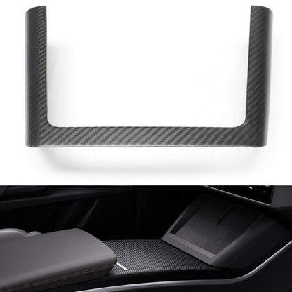 [Real Carbon Fiber] Center Console Cover Kit For Model X 2021+ Central Control Charging Frame Cover