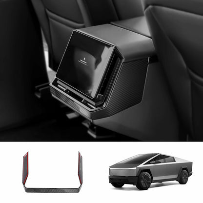 [Real Carbon Fiber] Rear Screen Frame Cover for Cybertruck Glossy Carbon Fiber
