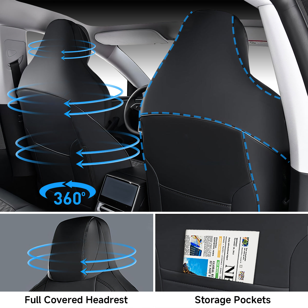 All-Inclusive Seat Cover for Tesla Model 3 Highland Performance 2024+