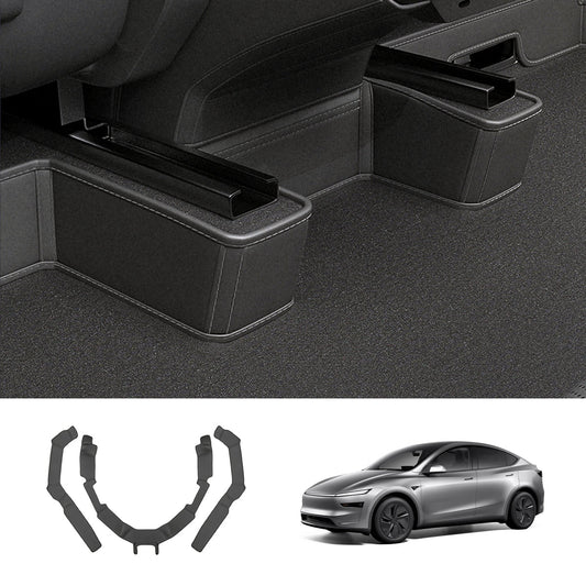 Napa Leather Seat Bottom Corner Covers – 3-Piece Protection Set for Tesla Model Y Juniper 2025+