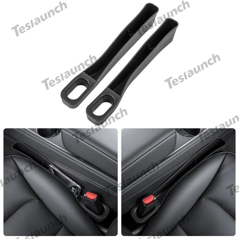Seat Gap Storage Box for Tesla 2017-2024 Model 3/Y Black