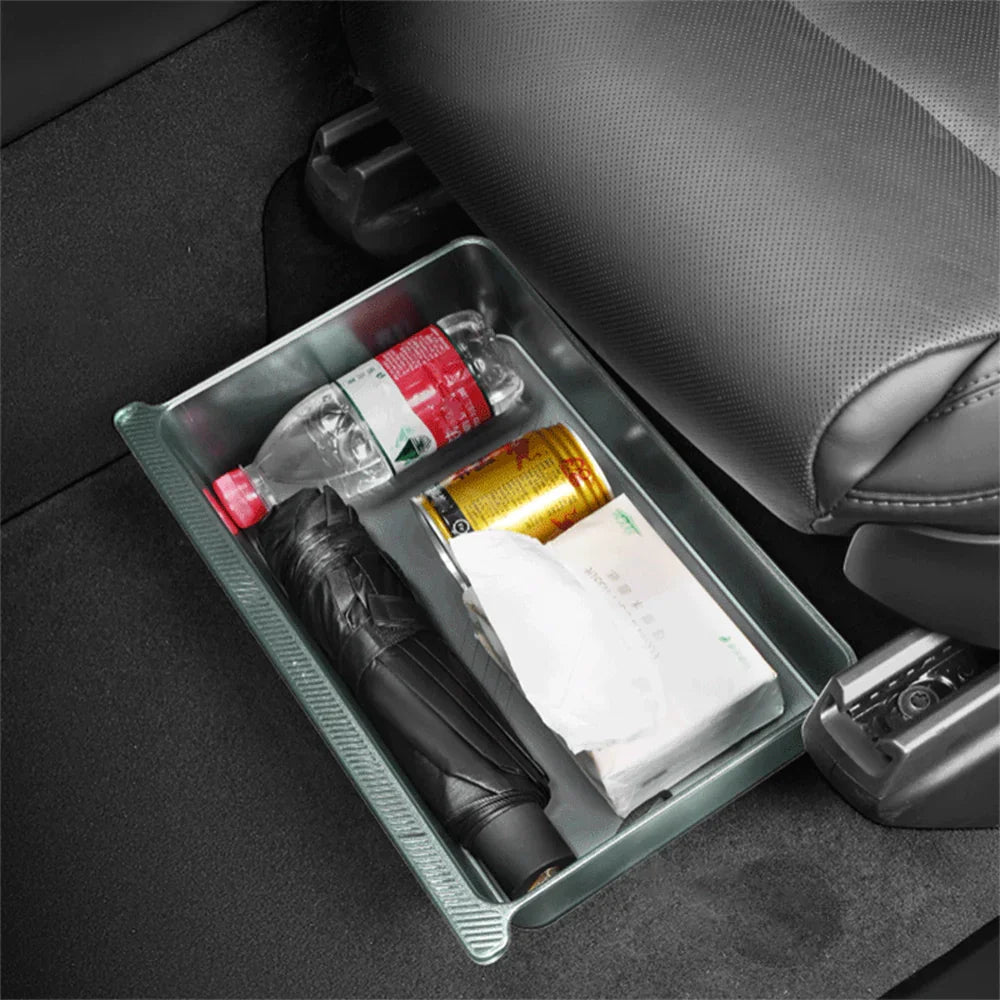 Underseat Storage Box Hidden Organizer Tray Bin for Tesla Model X