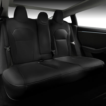 All-Inclusive Seat Cover for Tesla Model 3 Highland Performance 2024+ Black Rear Seats Only