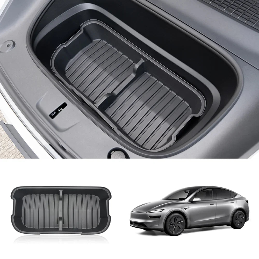 Front & Rear Trunk Organizer Bins for Tesla Model Y Juniper 2025+ Front Trunk Organizer Bin