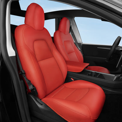 All-Inclusive 2024+ Tesla Model 3 Highland Seat Cover Nappa Leather Red Full Set (Front & Rear Seats)