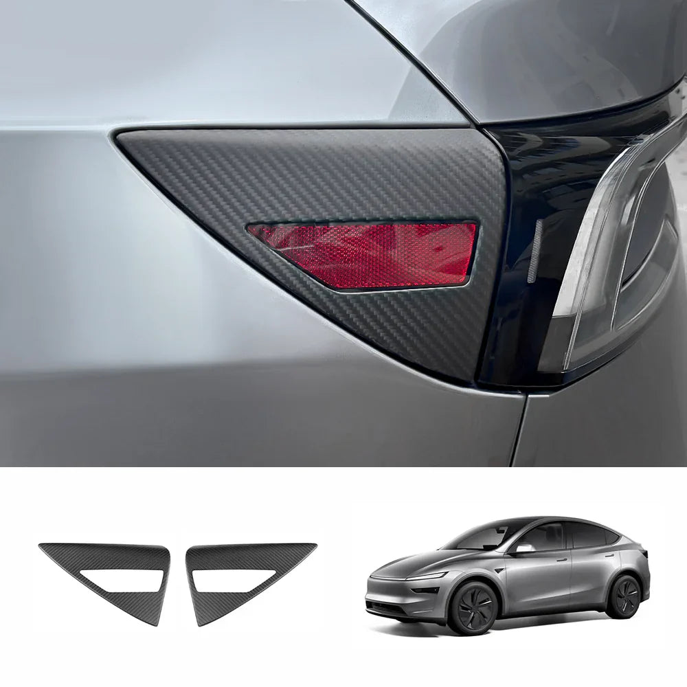 [Real Carbon Fiber] Charging Port Cover for Tesla Model Y Juniper 2025+ Matte Carbon Fiber
