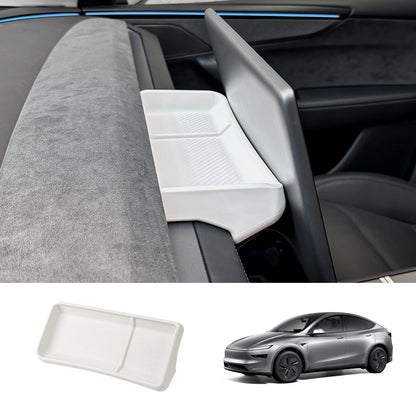 Silicone Dashboard Storage Box for Tesla Model Y Juniper 2025+ White
