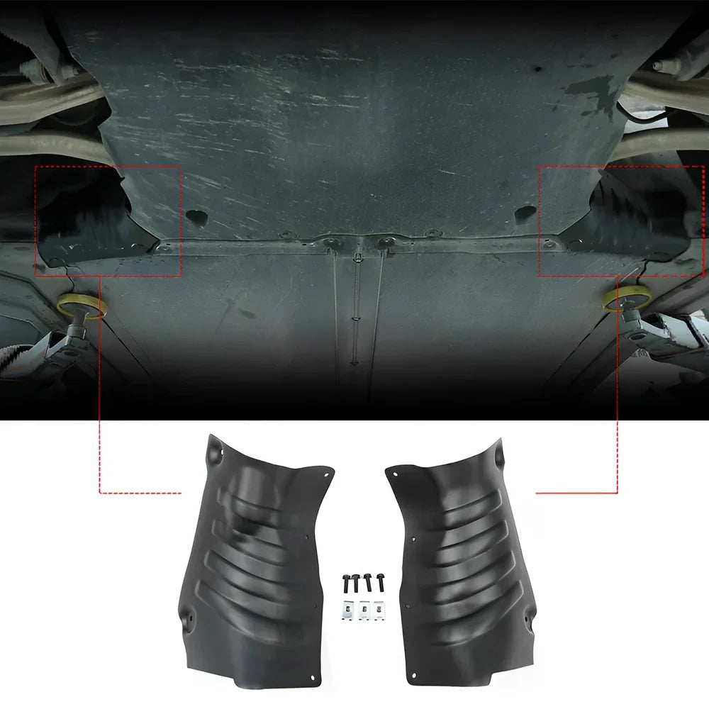 Coolant Line Aluminum Alloy Skid Plate Protection Guards (1 Set) for 2020-2025 Tesla Mode Y and 2017-2024 Model 3 Model 3