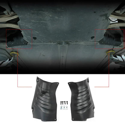 Coolant Line Aluminum Alloy Skid Plate Protection Guards (1 Set) for 2020-2025 Tesla Mode Y and 2017-2024 Model 3 Model 3