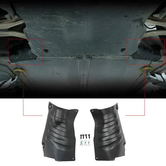 Coolant Line Aluminum Alloy Skid Plate Protection Guards (1 Set) for 2020-2025 Tesla Mode Y and 2017-2024 Model 3 Model 3