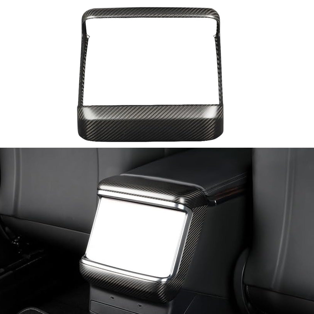 [Real Carbon Fiber] Rear AC Vent Cover for Tesla Model S/X 2022+ Matte Carbon Fiber