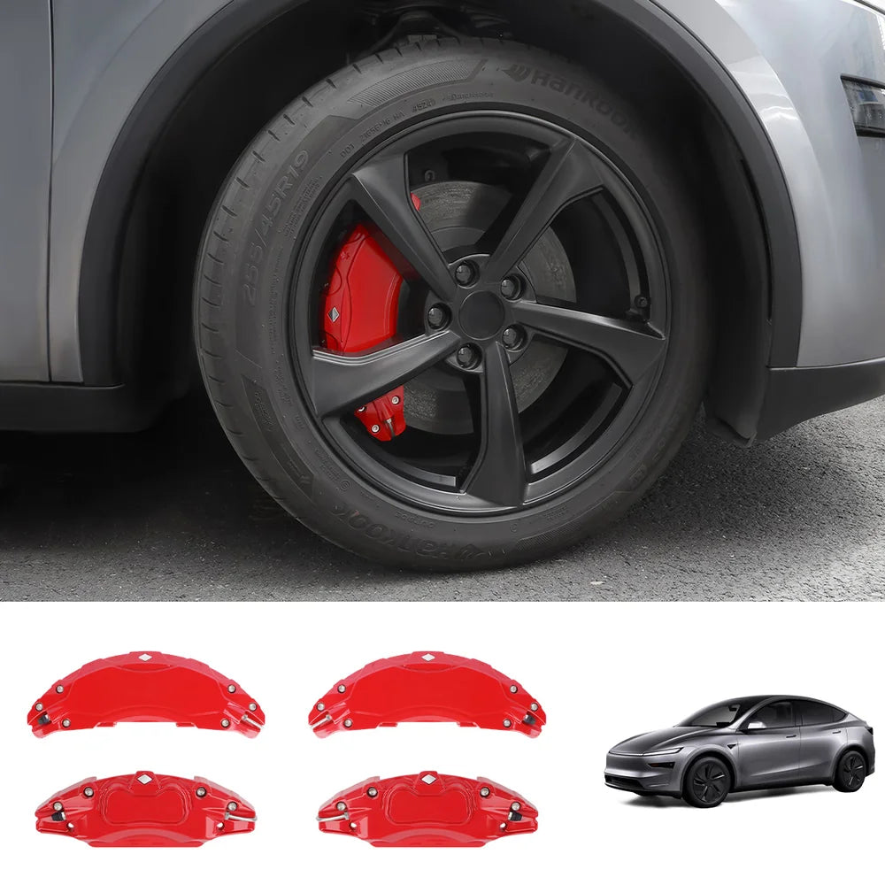 Brake Caliper Covers (4Pcs) for Tesla Model Y Juniper 2025+ Red