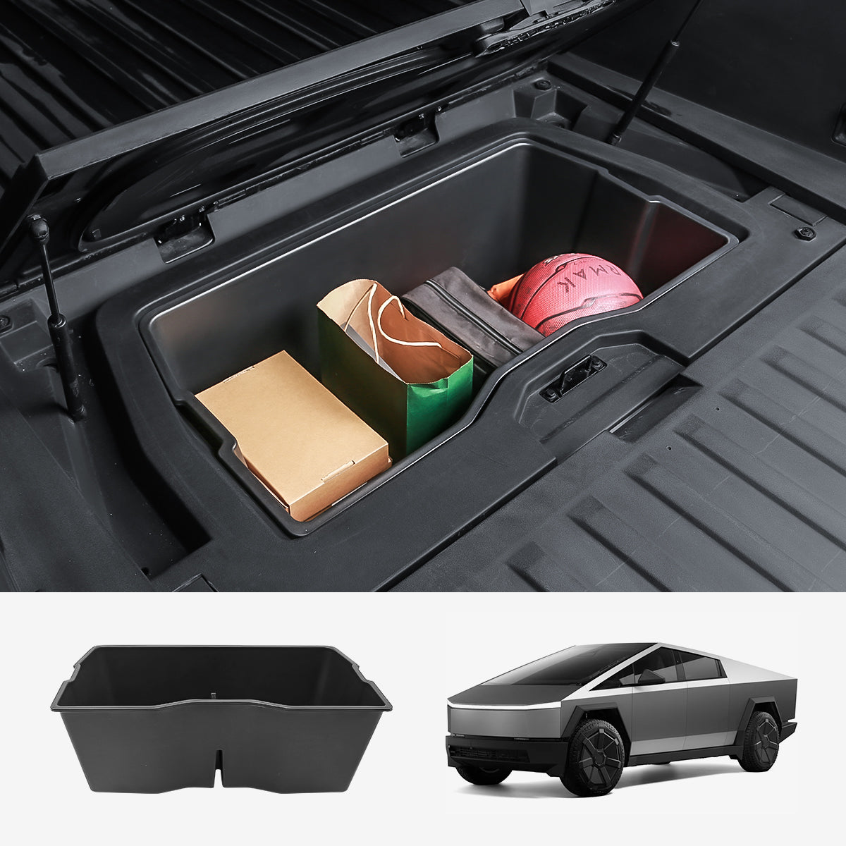 Rear Cargo Lower Trunk Portable Storage Box for Cybertruck Storage Box