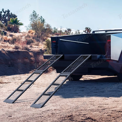 Portable Folding Heavy-Duty Steel Loading Ramp for Cybertruck 2 Pcs