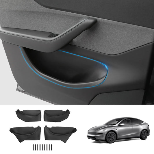 Full-Coverage Door Storage Organizer – Waterproof & Dirt-Resistant for Tesla Model Y Juniper 2025+