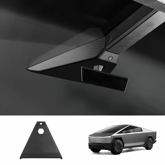 Carbon Fiber Cabin Camera Trim Cover for Tesla Cybertruck Matte Carbon Fiber
