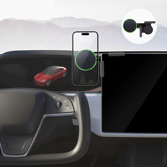 Model S/X MagSafe Solar Phone Holder For Tesla(2021-2023) Magsafe Magnetic Charging