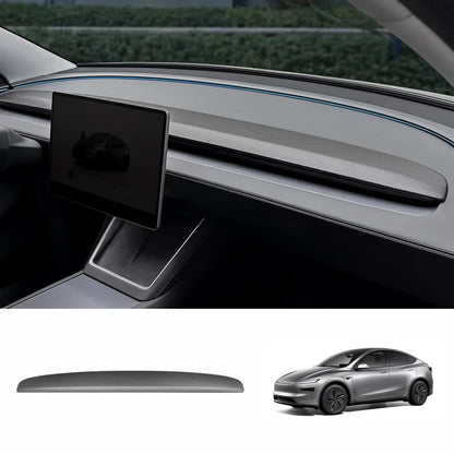[Real Carbon Fiber] Dashboard Vent Trim for Tesla Model Y Juniper 2025+ Upper Trim Only-1PC Matte Carbon Fiber