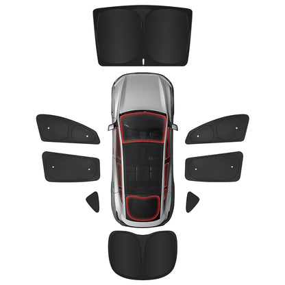 Privacy & Thermal Insulation Sunshade Curtains for Tesla Model Y Juniper 2025+ Full Set (8 PCS)