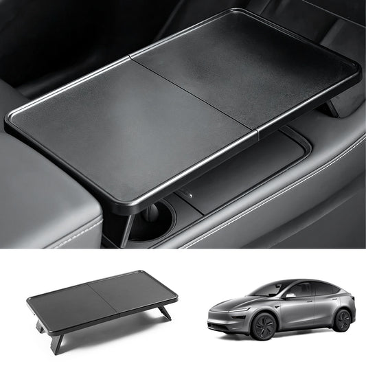Multi-functional Foldable Desk – Center Console Mount for Tesla Model Y Juniper 2025+