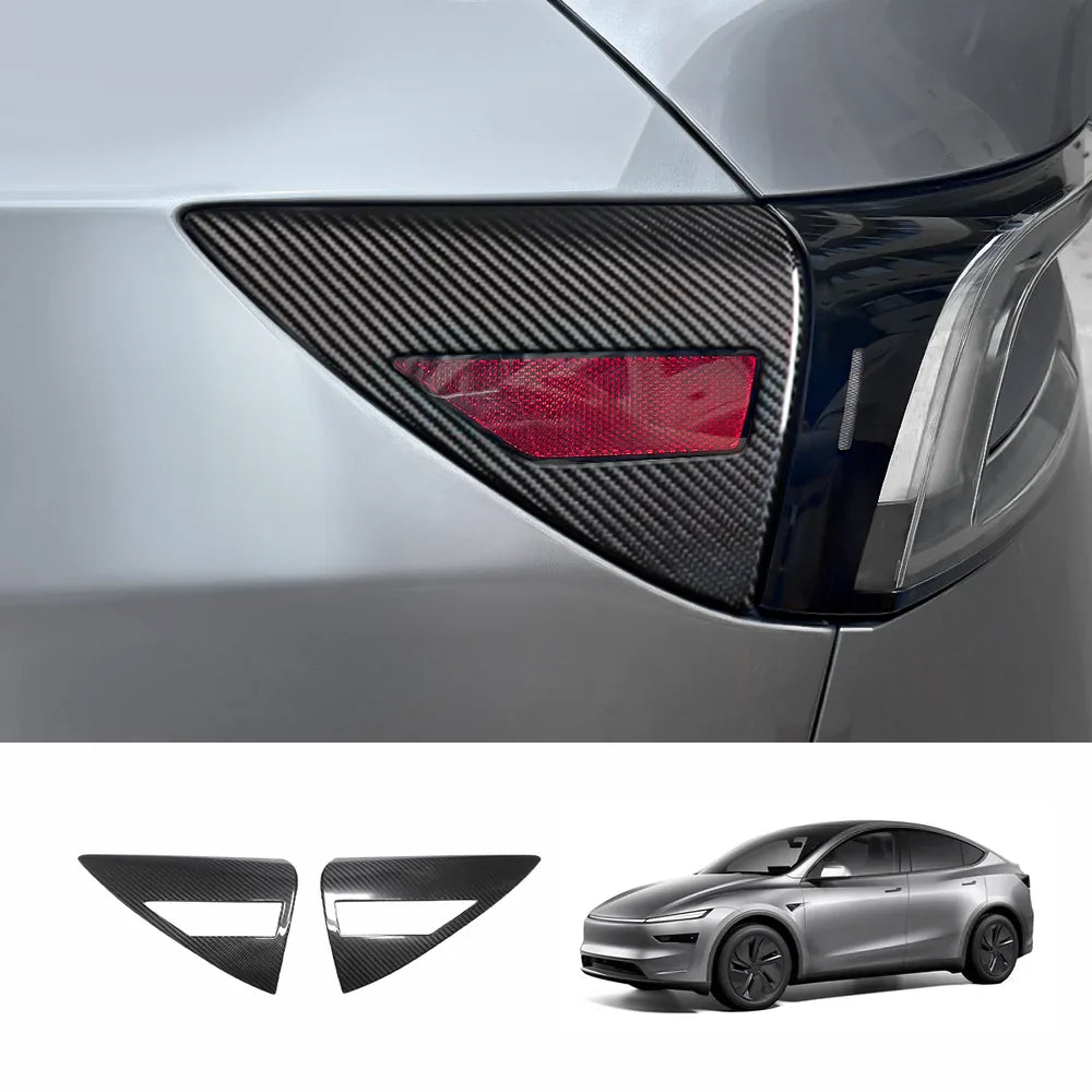 [Real Carbon Fiber] Charging Port Cover for Tesla Model Y Juniper 2025+ Glossy Carbon Fiber
