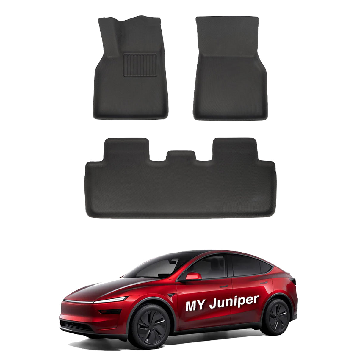 All Weather XPE Interior Floor Mats Cargo Liners Set for Tesla 2025+ Model Y Juniper Floor Mat (3 PCS)
