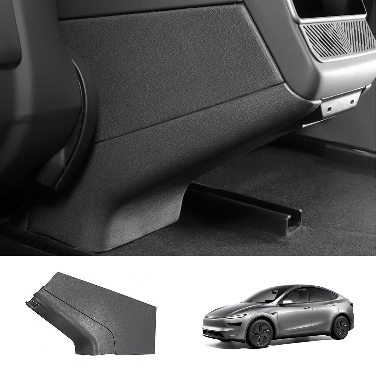 ABS Rear Center Console Protection Cover for Tesla Model Y Juniper 2025+ Full Set of Protection Covers