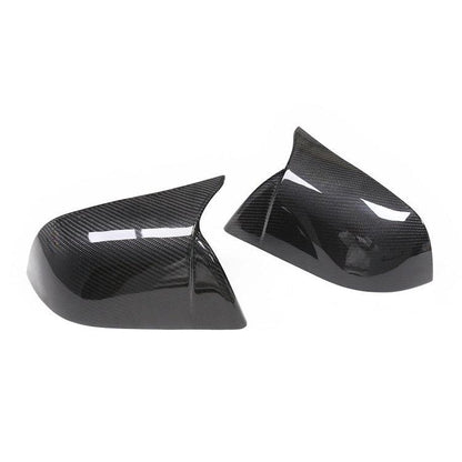 [Real Carbon Fiber] Model 3 GT Style Side Mirror Cover, Rear View Mirrors Cover Cap (2 Pcs) for Tesla(2017-2025) Real Glossy Carbon Fiber