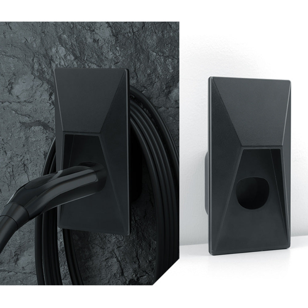 Cybertruck Style Waterproof Charger Organizer for Tesla Model 3/Y/S/X North American Standard Tesla (NACS) Black