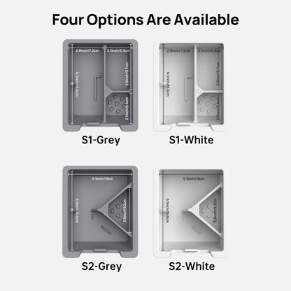 Model 3/Y Center Console Organizer, Cubby Drawer Storage Box S2-White