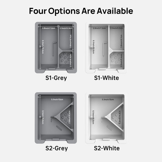 Model 3/Y Center Console Organizer, Cubby Drawer Storage Box S2-White