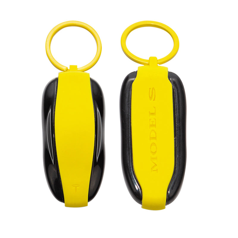 Silicone Key Protector for Tesla Model 3/Y/S/X Keys - Key Fob Holder Model S Yellow