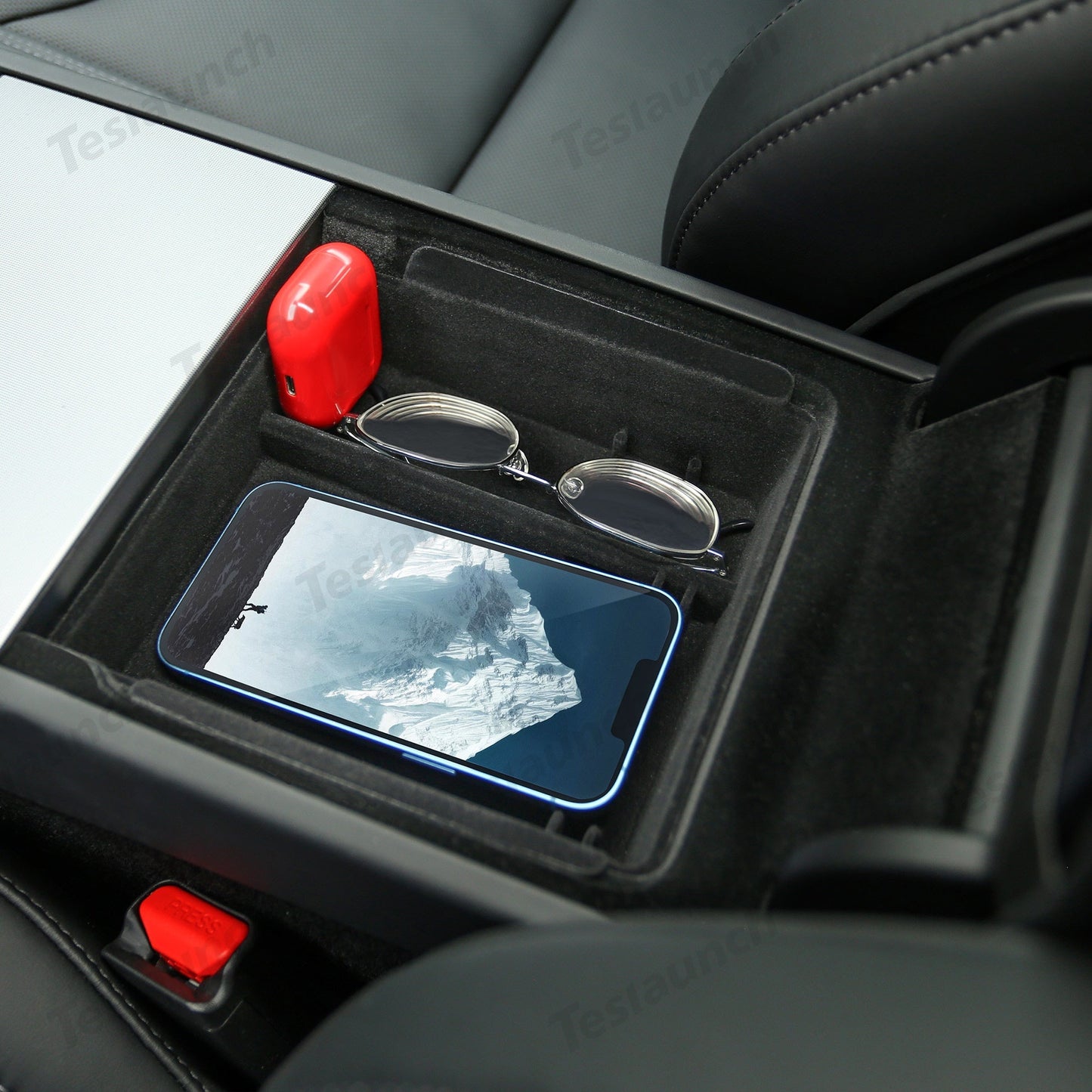 2024 Model 3 Highland Center Front Storage Box for Tesla