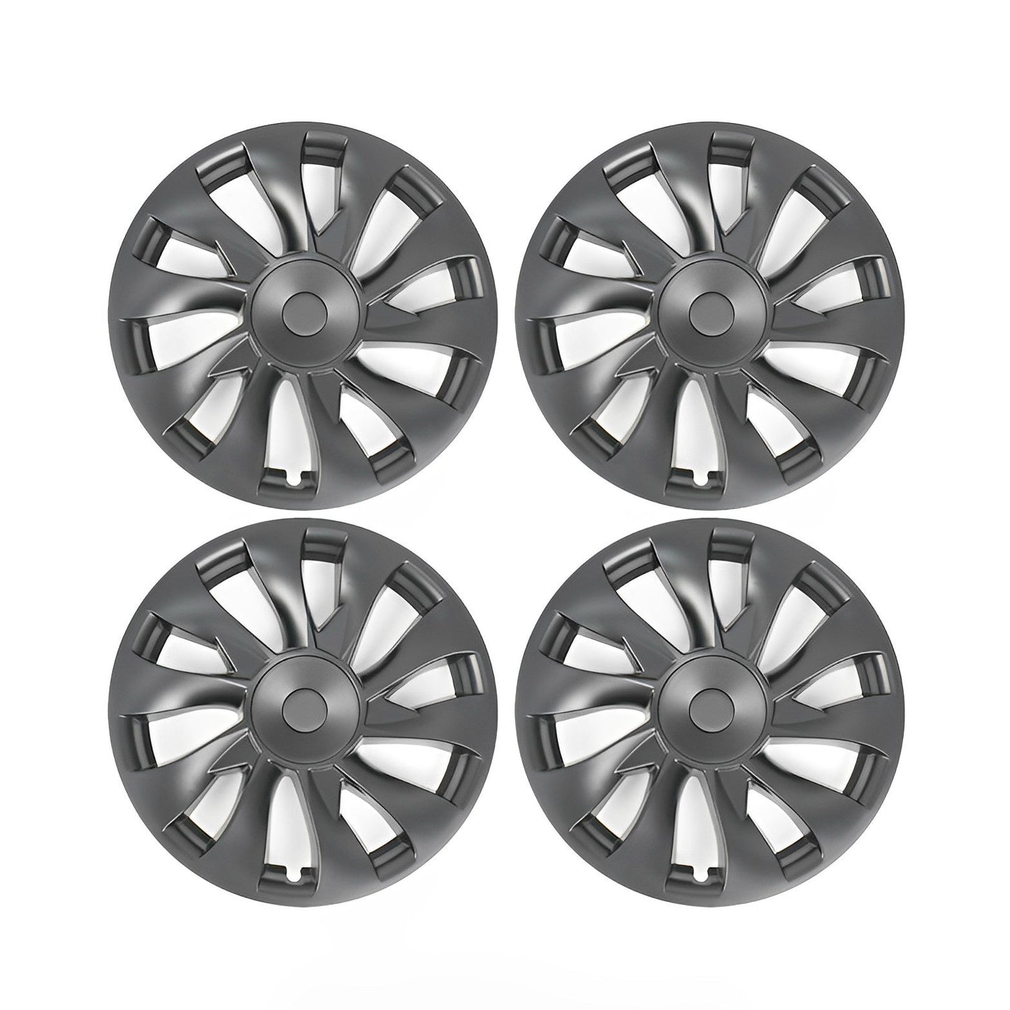 Model 3 Induction Style Wheel Hubcap - 18" Performance Style Wheel Hub Caps (4 Pcs) for Tesla Model 3 18" (4 Pcs) Matte Grey