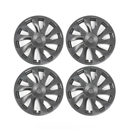 Model 3 Induction Style Wheel Hubcap - 18" Performance Style Wheel Hub Caps (4 Pcs) for Tesla Model 3 18" (4 Pcs) Matte Grey