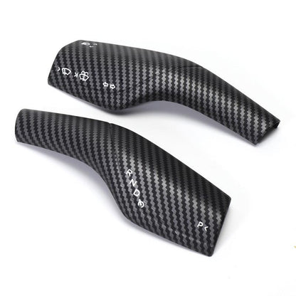 Turn Signal Stalk Covers for Model 3/Y (2017-2023) Matte Carbon Fiber