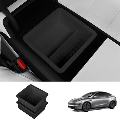 Armrest Organizer Tray for Tesla Model Y Juniper 2025+ Black