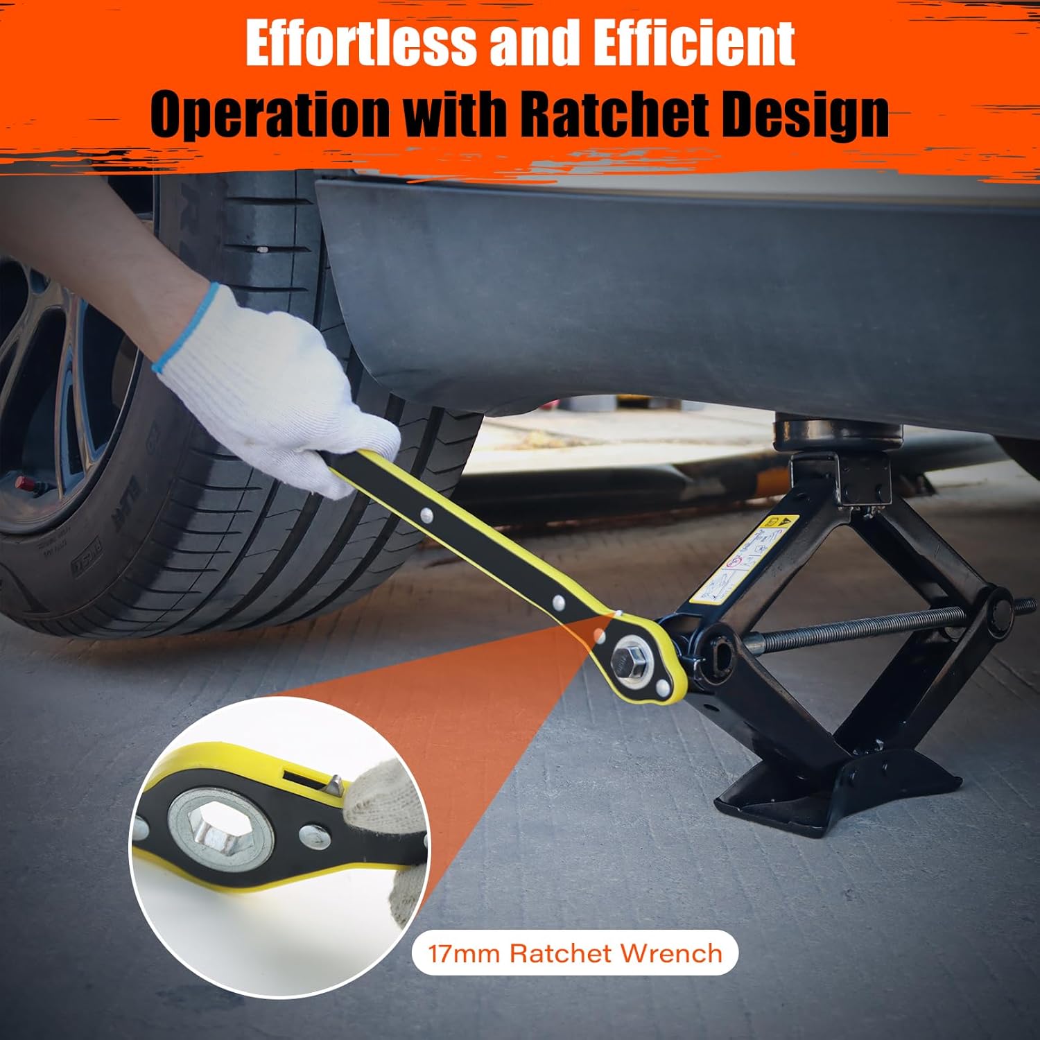 2.5 Ton Car Jack for Tesla Model Y/3/S/X Wheel Repair Tire Changing Kits